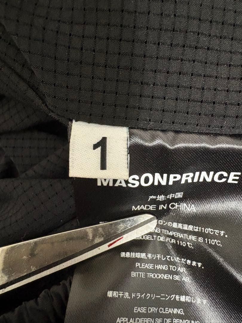 MASONPRINCE ルーズフィットサイドライン トラックパンツ シャカシャカ