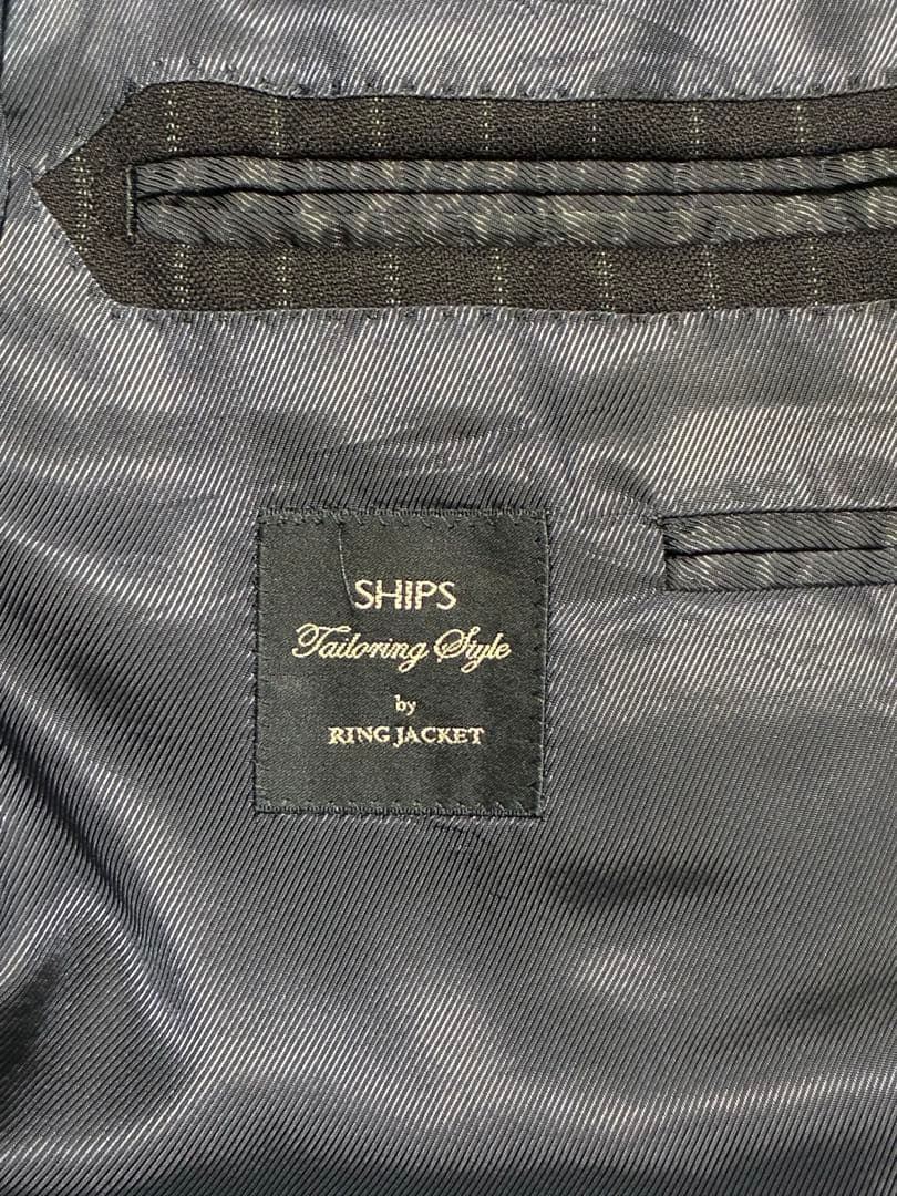 SHIPS シップス 日本製 リングヂャケット ネイビー スーツ サイズ46