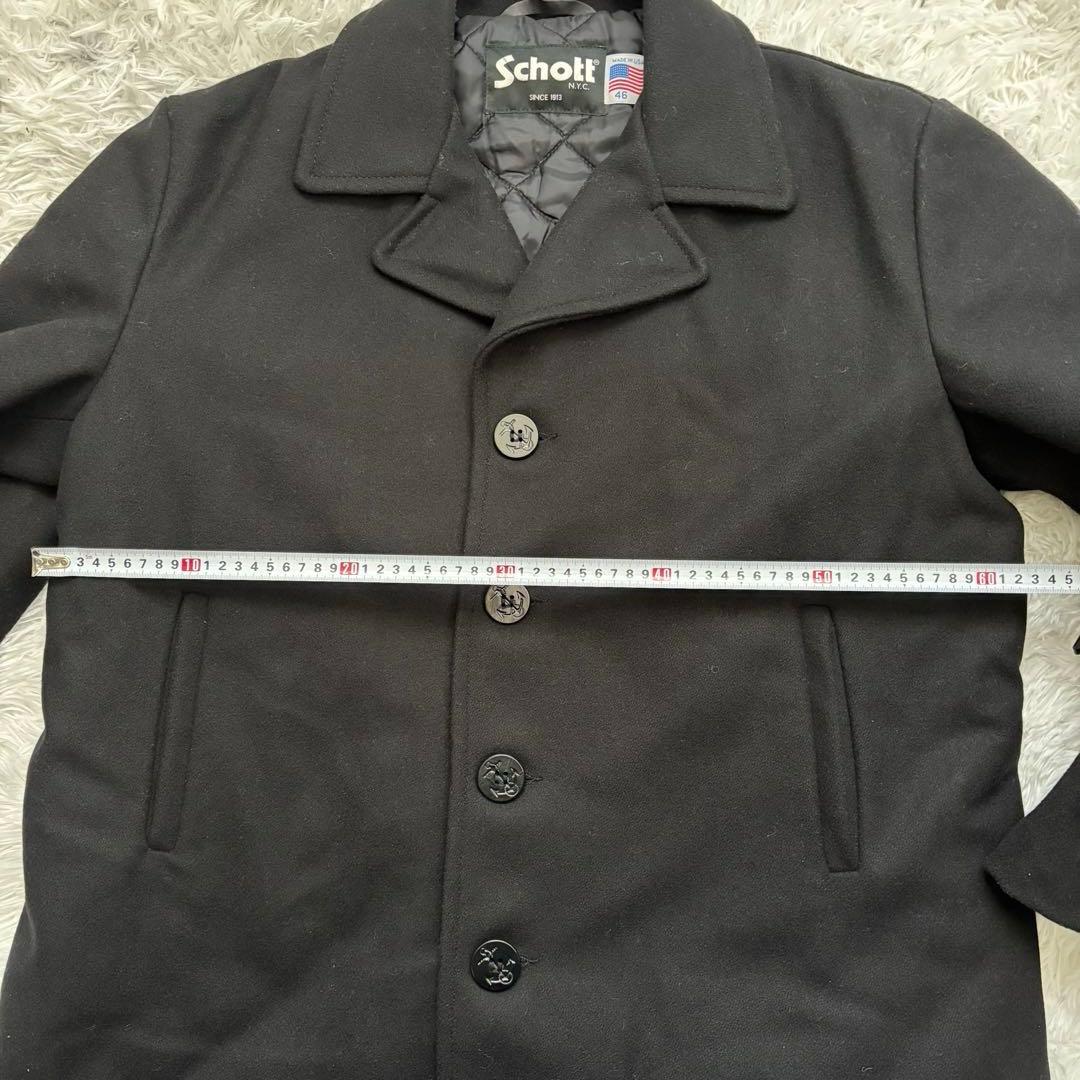 【極美品】超希少サイズ schott ピーコート　46