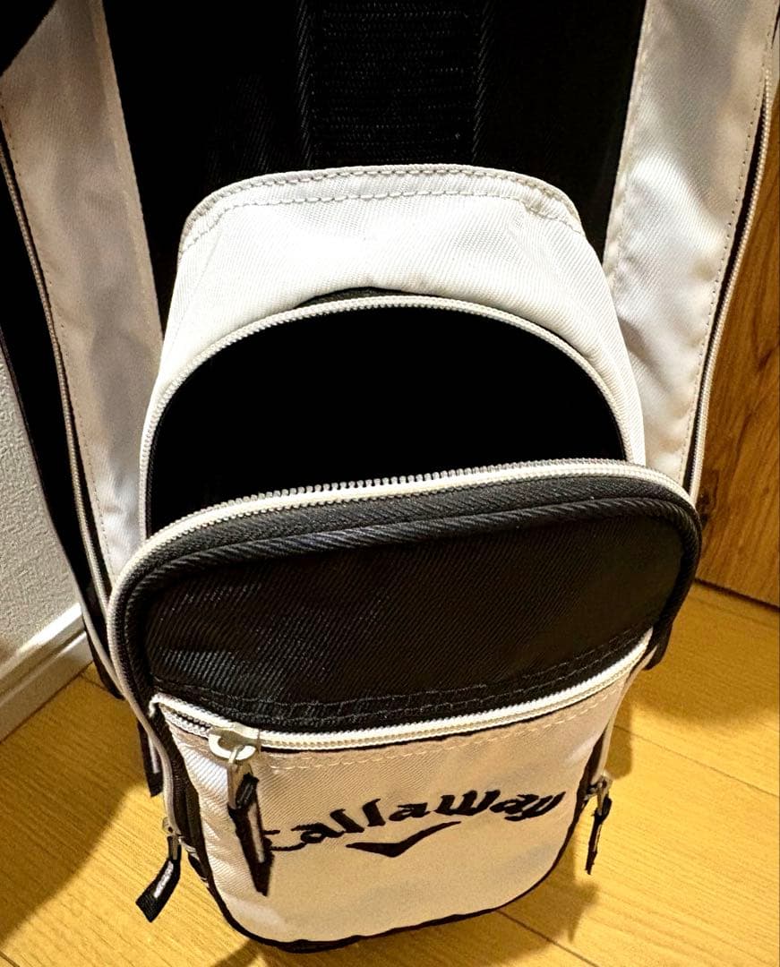【美品】Callaway ソレイル　キャディバッグ ブラック/ホワイトレディース