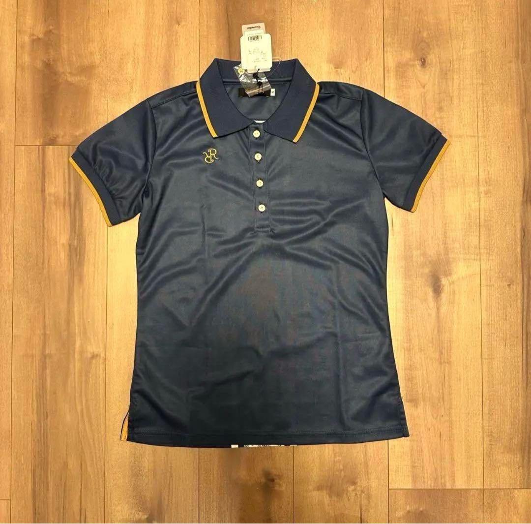 レザレクション　バックライン　ポロシャツ　半袖　ネイビー　新品タグ付き