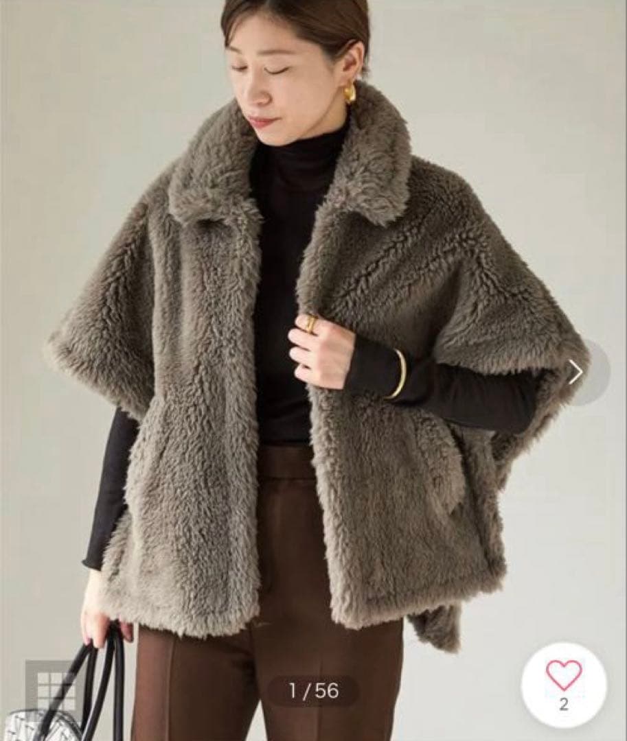 【新品未使用】TICCA ポンチョ ファーコート