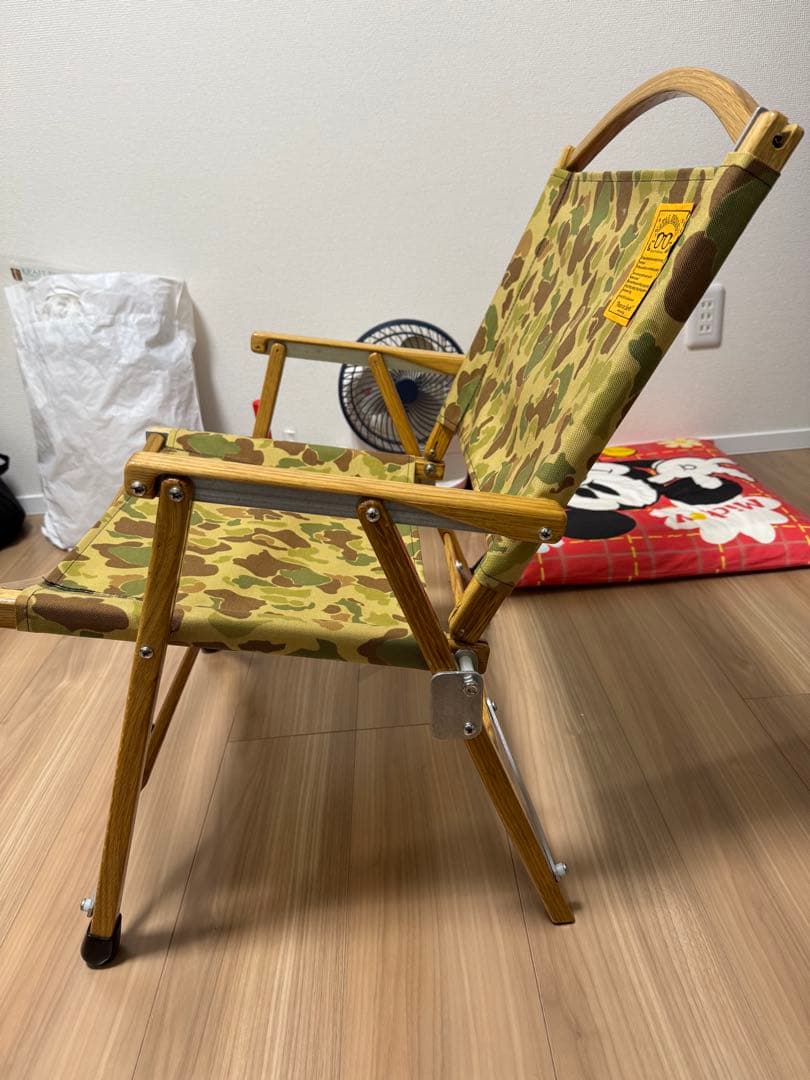 ネイタルデザイン　カーミットチェア　カモ柄　刻印入