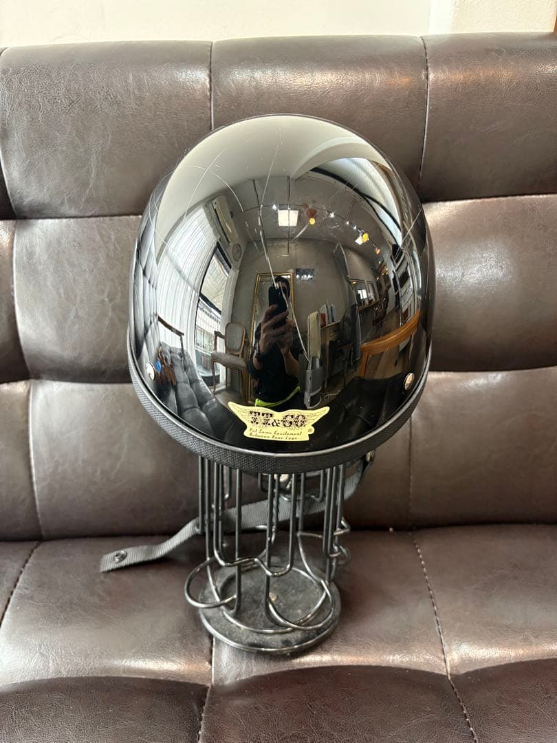 TT&COイーグルロード半ヘルメット本革イヤーカバーSET/ハーレーベルブコ