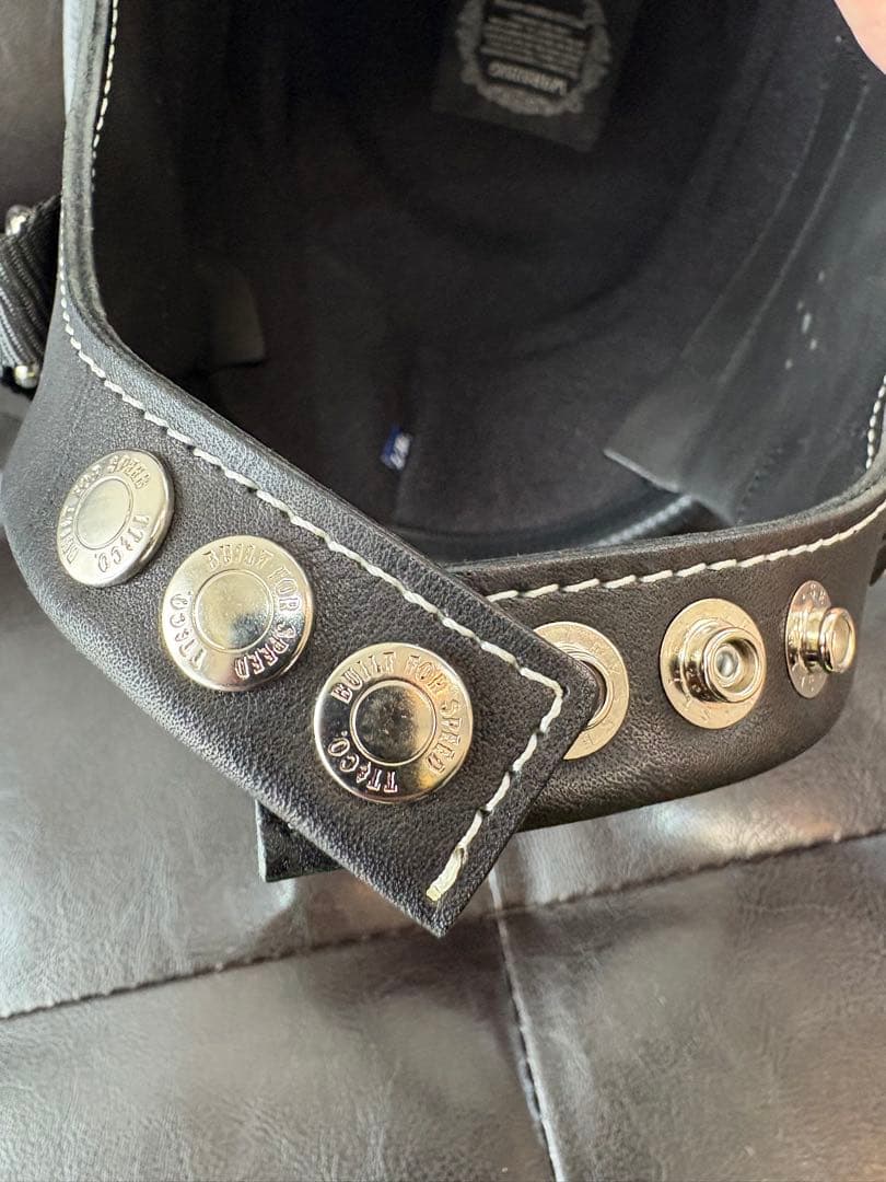 TT&COイーグルロード半ヘルメット本革イヤーカバーSET/ハーレーベルブコ