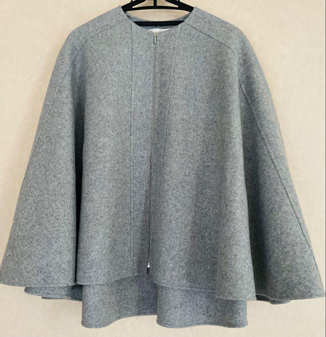 超美品 CYCLAS ポンチョ ケープ グレー 36 クリーニング済