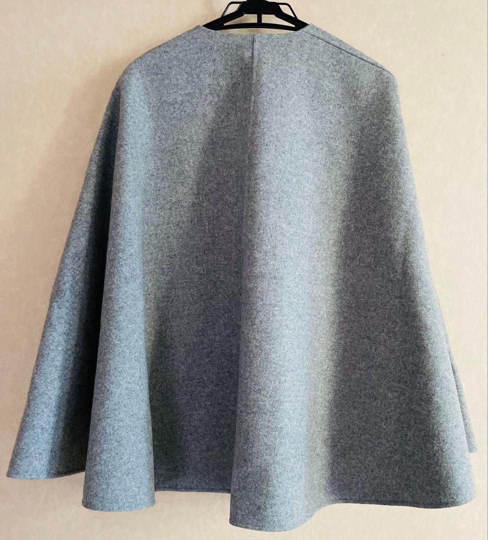 超美品 CYCLAS ポンチョ ケープ グレー 36 クリーニング済