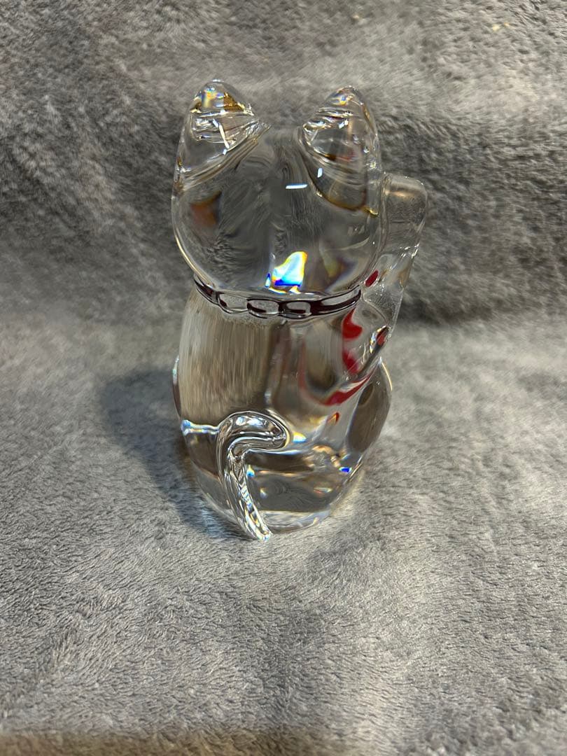 バカラ　まねき猫　レッドオクトゴン付　２月５日までBACCARAT