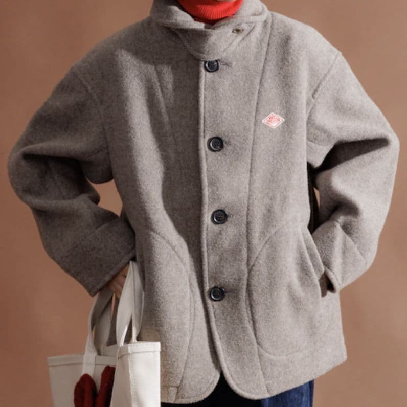 【新品】DANTONウール カジュアルレディースコート