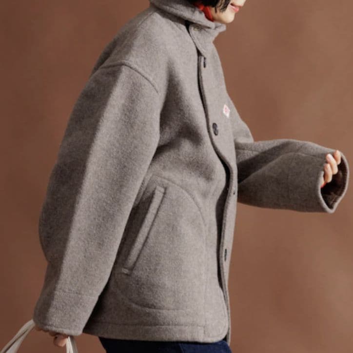 【新品】DANTONウール カジュアルレディースコート