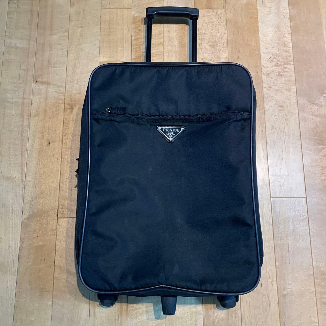 junko 　　PRADA 黒 ナイロン キャリーケース