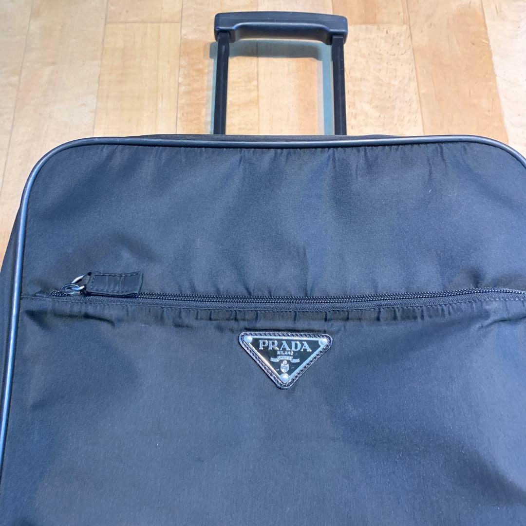 junko 　　PRADA 黒 ナイロン キャリーケース