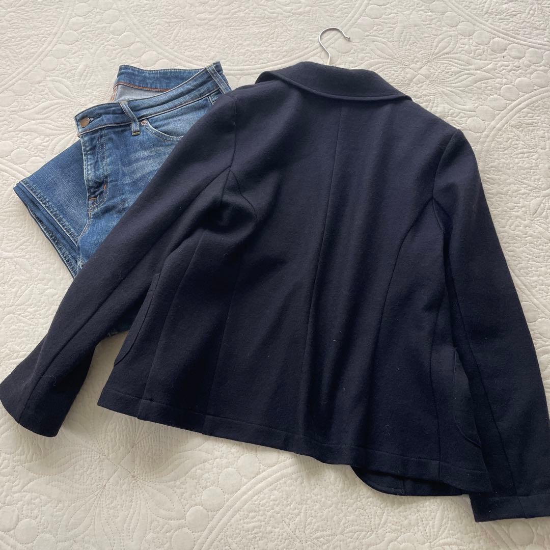 LA MARINE FRANÇAISE 日本製ウール100% 紺ブレ　ジャケット