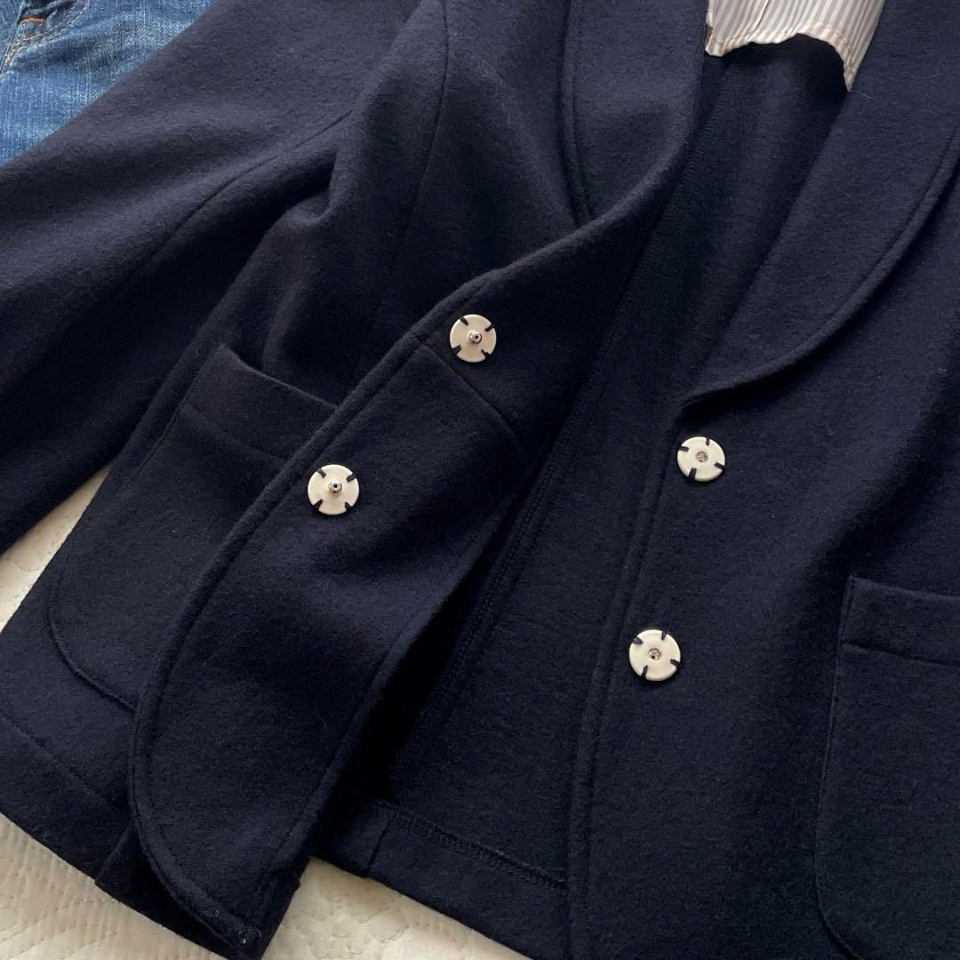 LA MARINE FRANÇAISE 日本製ウール100% 紺ブレ　ジャケット