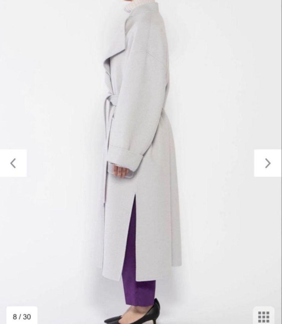 【uncrave WHITE 】 アンクレイヴ　リバー ロングコート