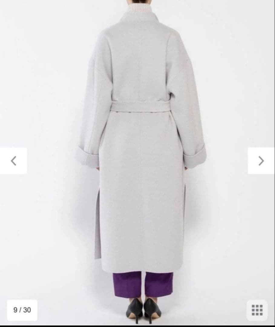 【uncrave WHITE 】 アンクレイヴ　リバー ロングコート