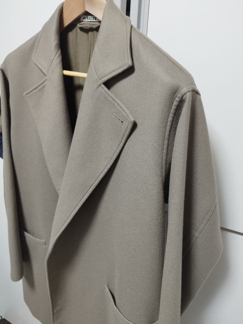 ジャケット・アウター AURALEE LIGHT MELTON OVER COAT 4