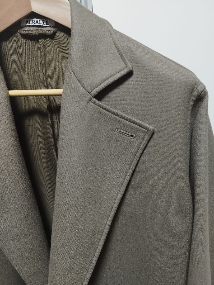 ジャケット・アウター AURALEE LIGHT MELTON OVER COAT 4