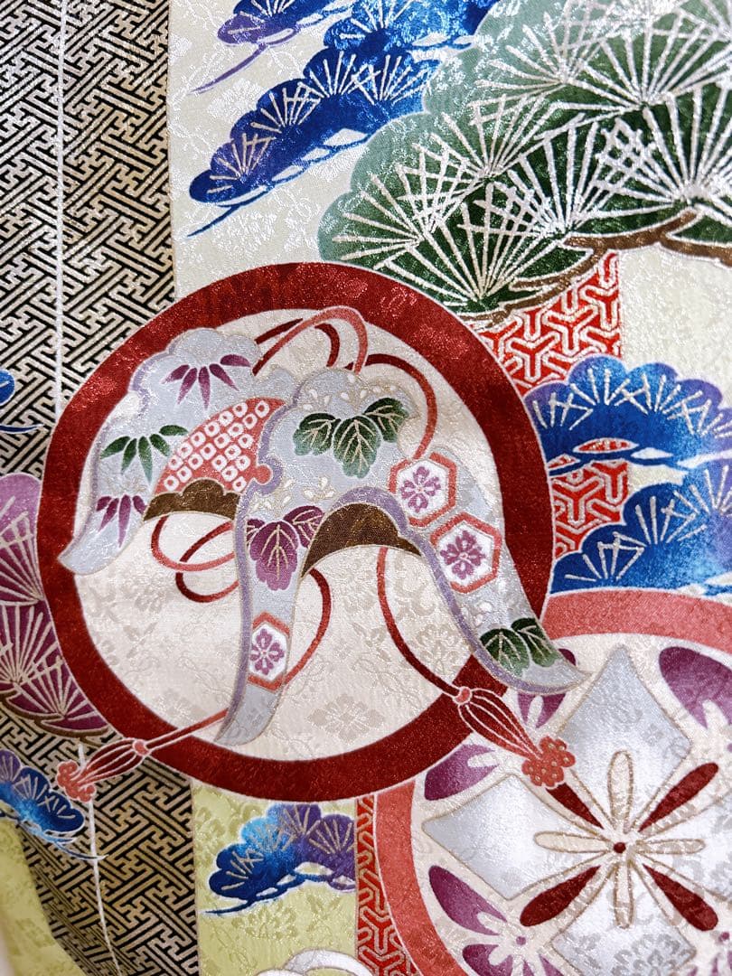 豪華刺繍入り♡七五三　3歳　男の子　抹茶色　緑系　小さめ