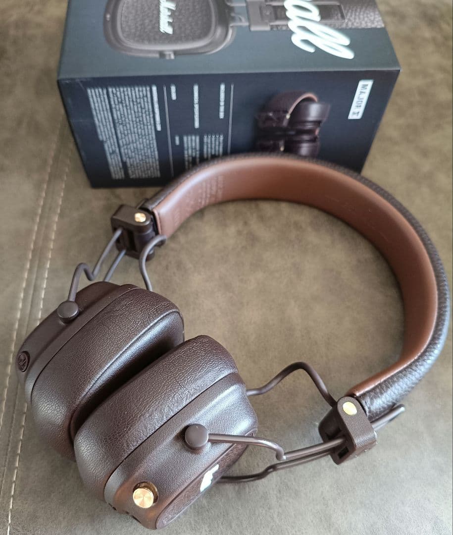 【正規品】Marshall Major V ワイヤレスヘッドフォン ブラウン