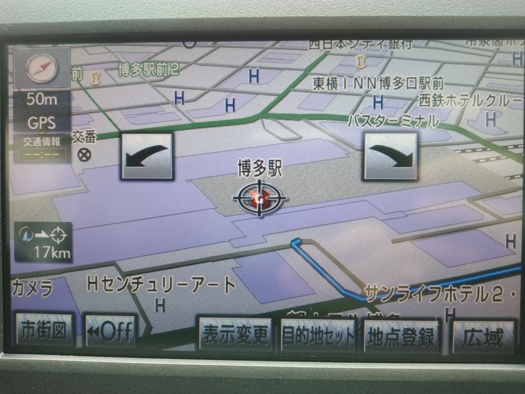 レクサス　HS 前期型　黄ばみ修理済みモニター