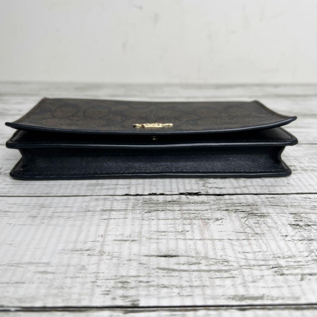 COACH コーチ レザー ウォレットショルダー クロスボディウォレット