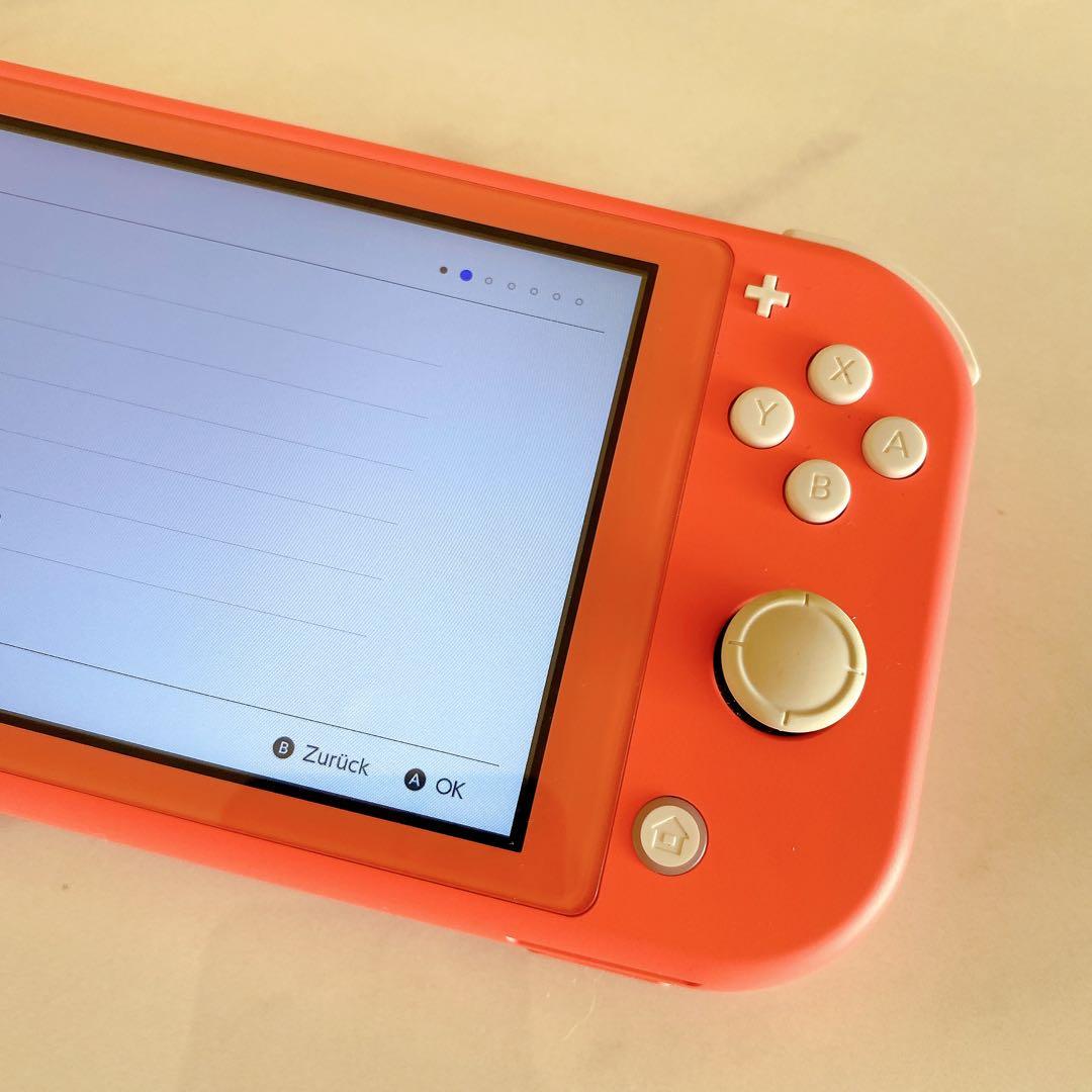 【動作確認済】任天堂 Switchライト コーラルピンク 箱付き