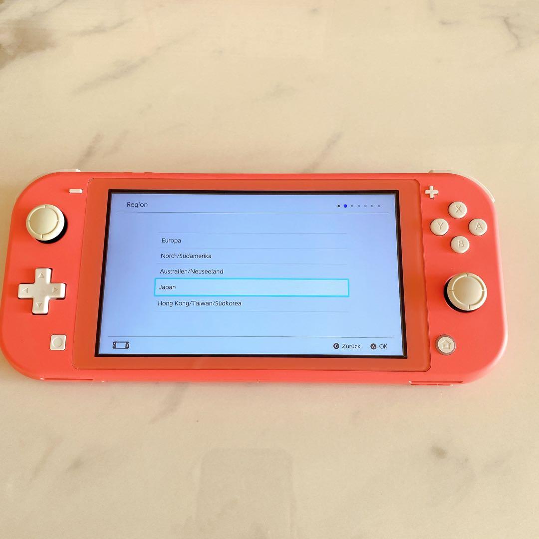 【動作確認済】任天堂 Switchライト コーラルピンク 箱付き