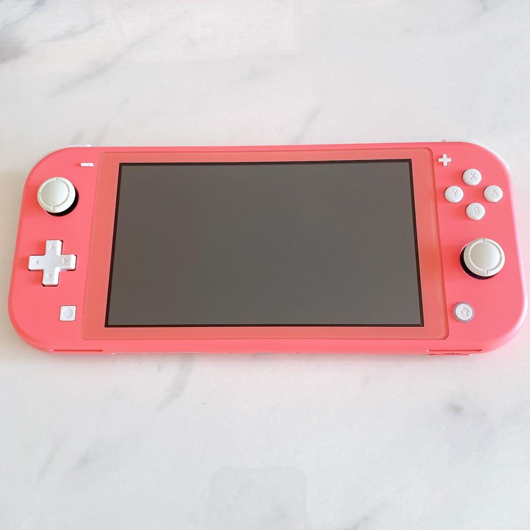 【動作確認済】任天堂 Switchライト コーラルピンク 箱付き