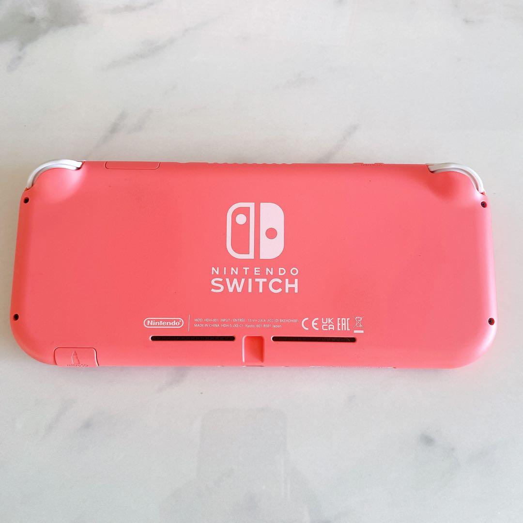 【動作確認済】任天堂 Switchライト コーラルピンク 箱付き