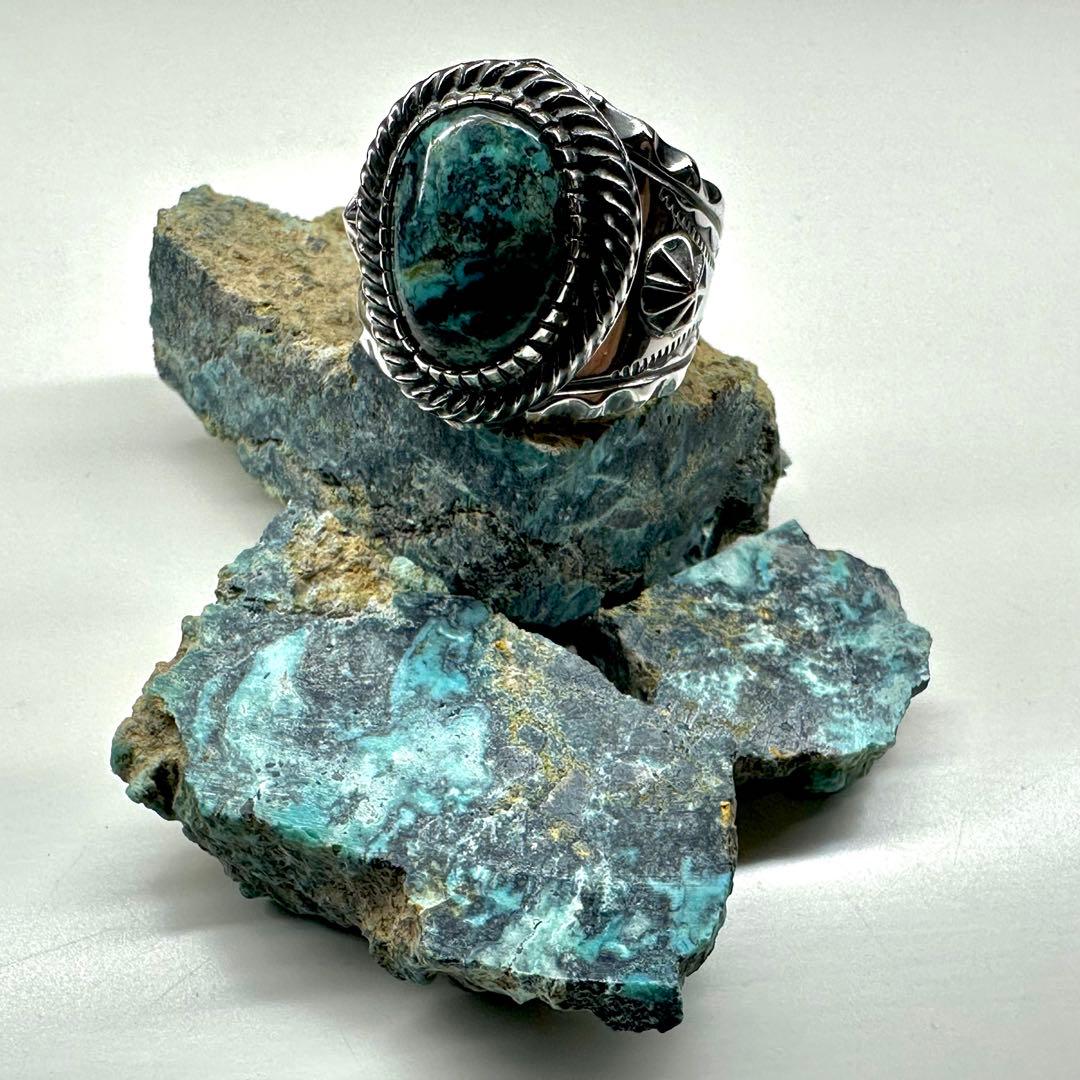 ネイティブアメリカンスタイル　ハットマイン　ブルーダイヤモンド　ハンドメイド作品