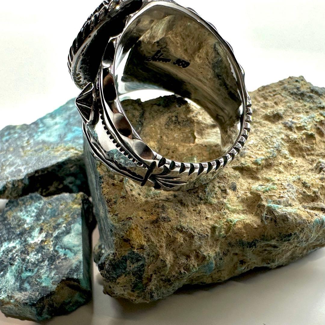 ネイティブアメリカンスタイル　ハットマイン　ブルーダイヤモンド　ハンドメイド作品