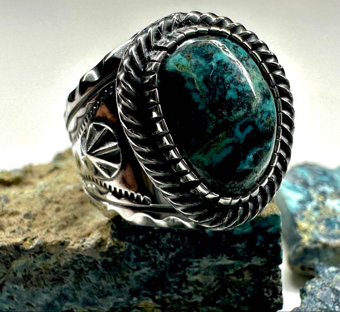 ネイティブアメリカンスタイル　ハットマイン　ブルーダイヤモンド　ハンドメイド作品