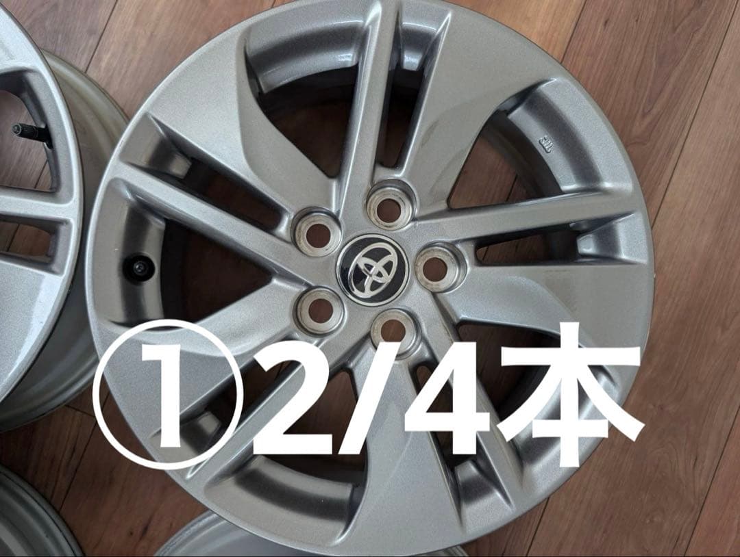 ①2/4本　アルミホイール TOYOTA純正 シエンタ ガンメタ　15