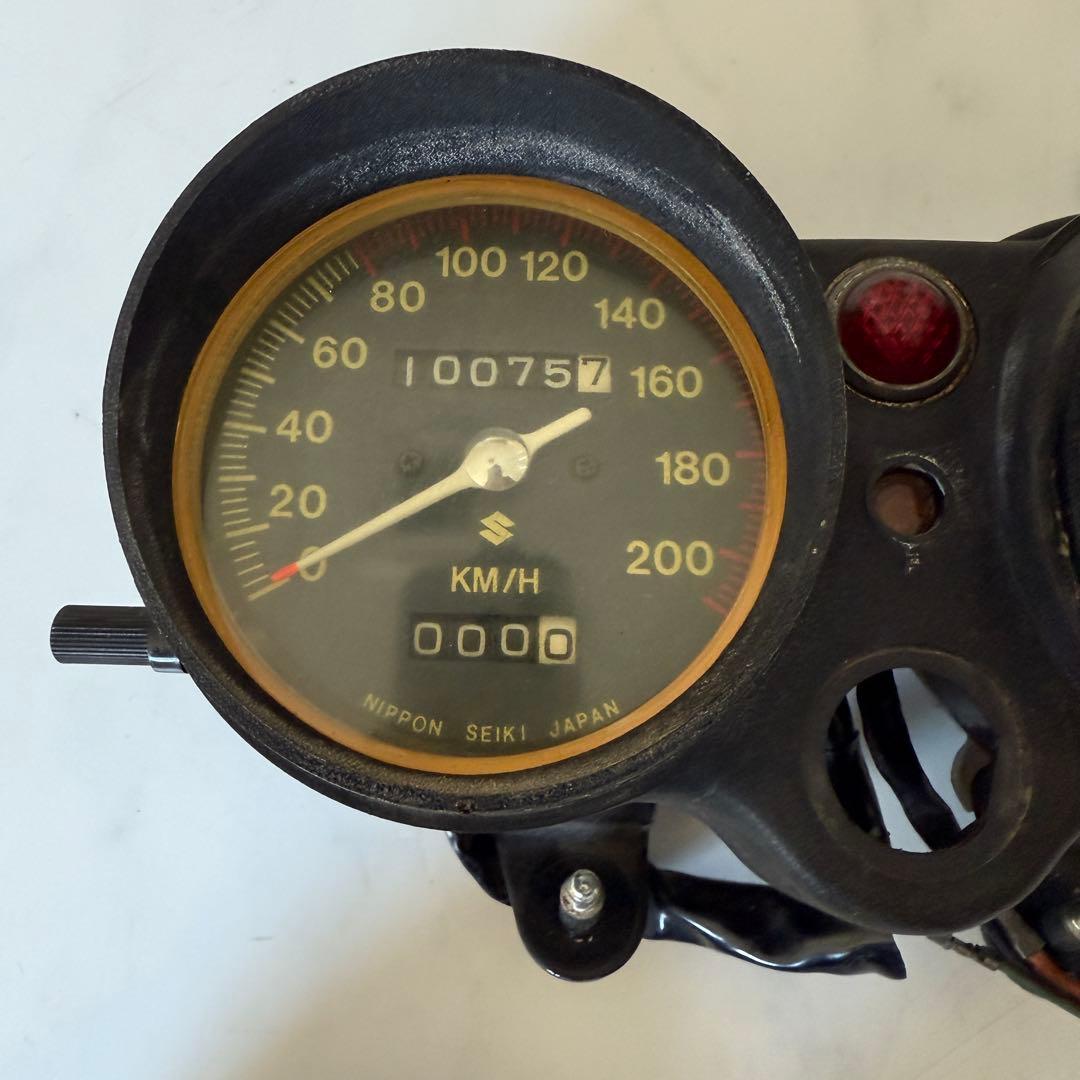 SUZUKIスズキGT380 初期型メーター 当時物 （51）