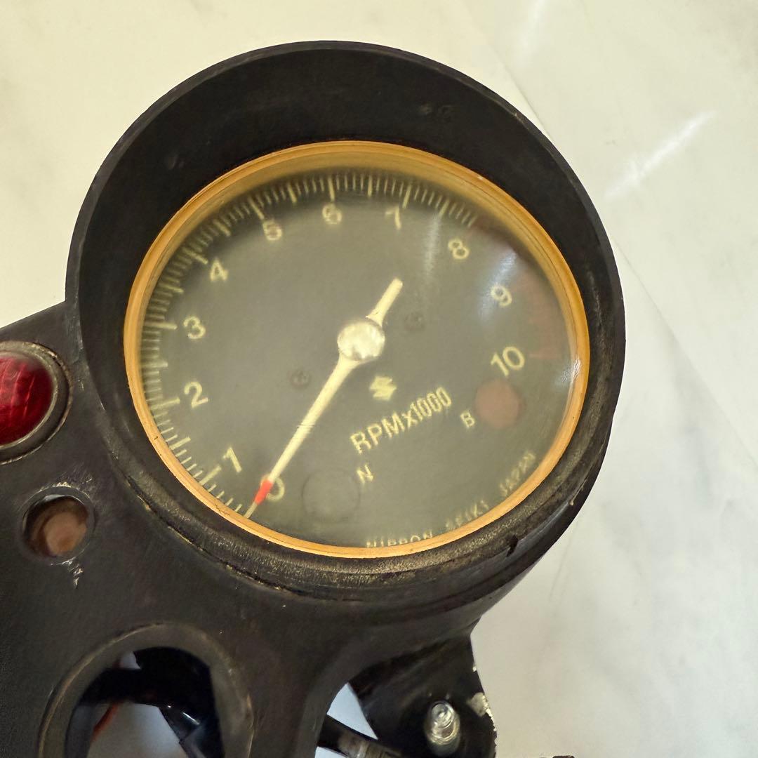 SUZUKIスズキGT380 初期型メーター 当時物 （51）