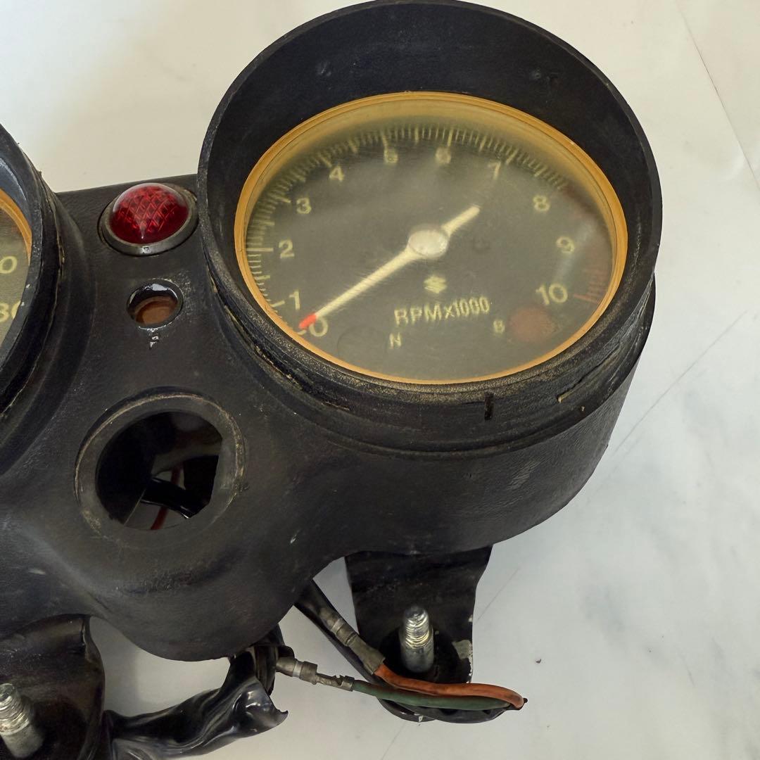 SUZUKIスズキGT380 初期型メーター 当時物 （51）