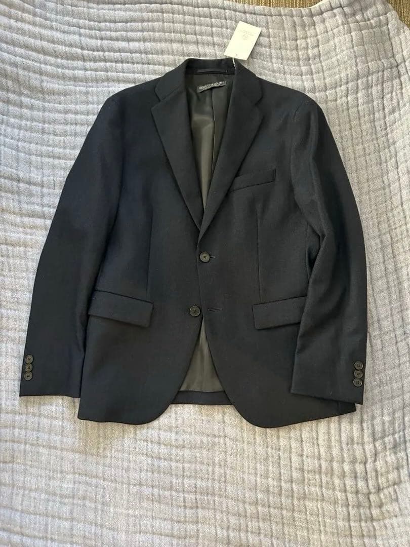 BEAUTY&YOUTH ストレッチ サキソニー 2B セットアップ