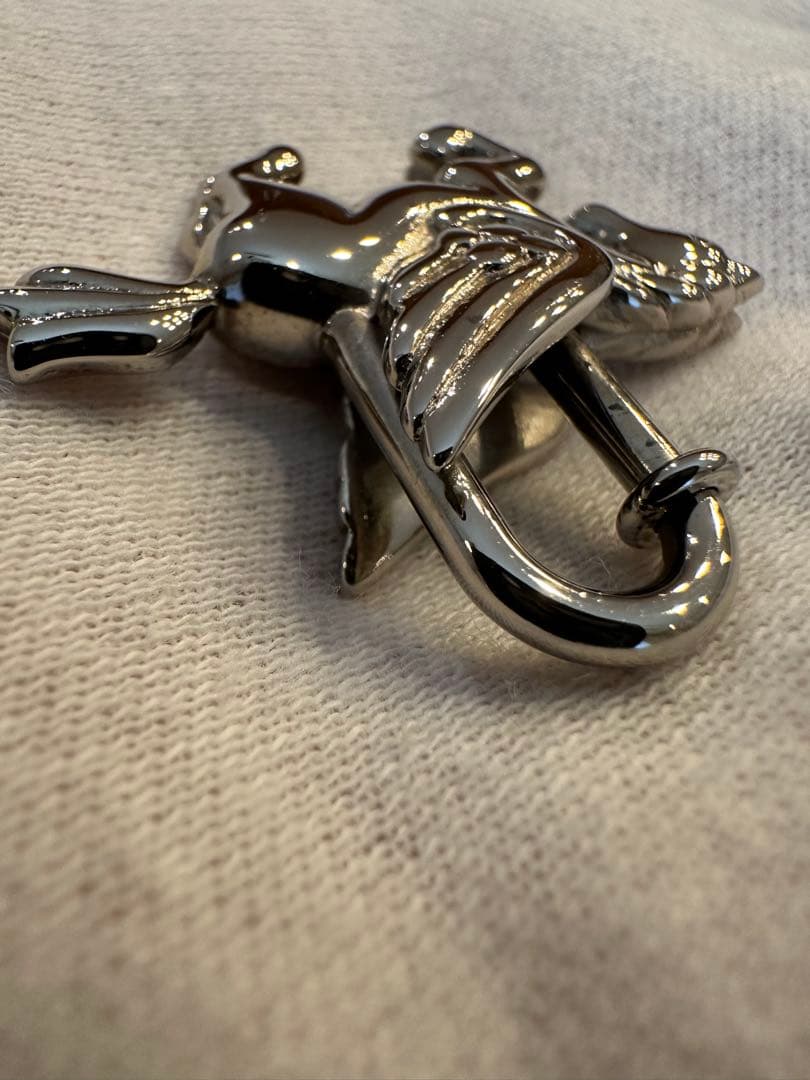 （極美品）エルメス カデナ ペガサス チャーム シルバー