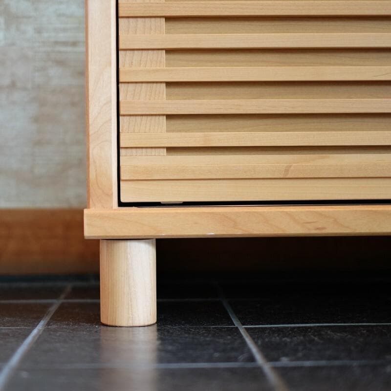 ISK SB RS　シューズラック　下駄箱　ナチュラル　幅116㎝