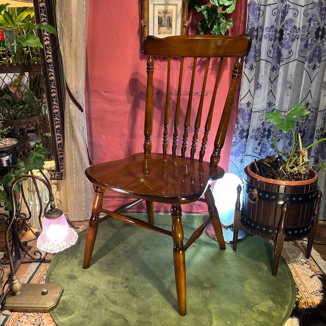 L ４　 カリモクヴィンテージ スピンドルチェア　コロニアル ウィンザー