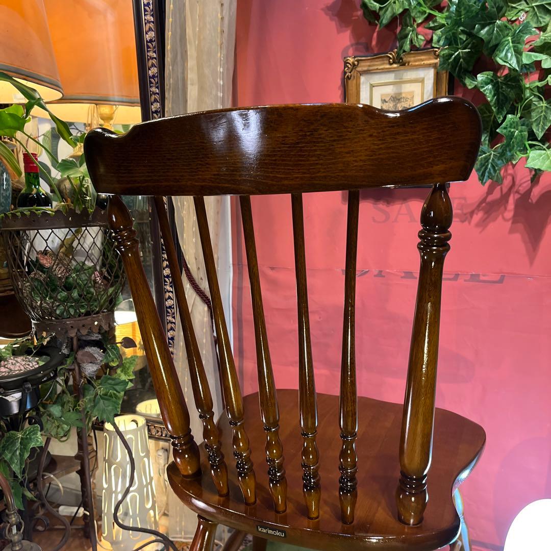 L ４　 カリモクヴィンテージ スピンドルチェア　コロニアル ウィンザー