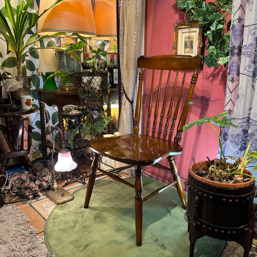 L ４　 カリモクヴィンテージ スピンドルチェア　コロニアル ウィンザー