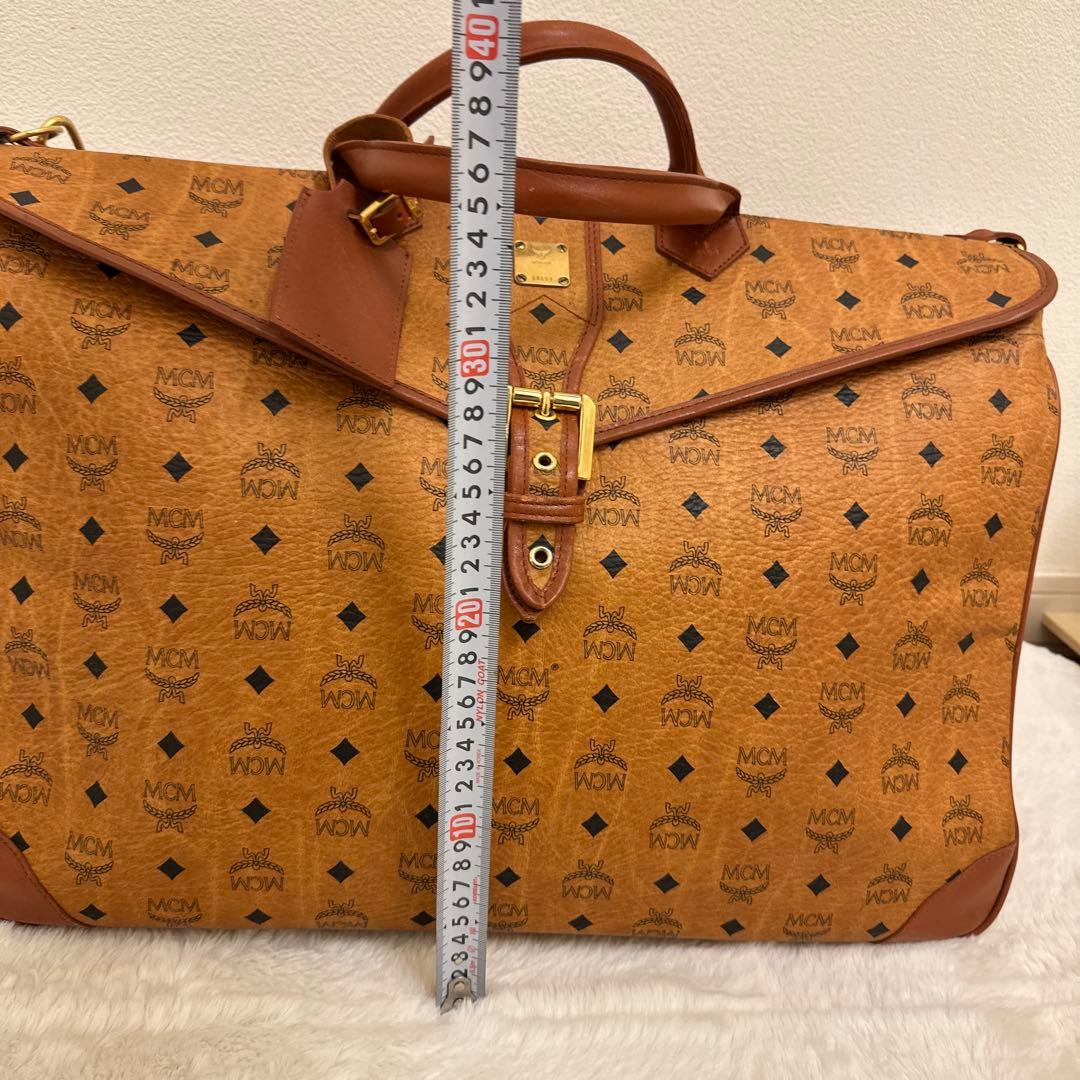 MCM ボストンバッグ 大容量 ブラウン