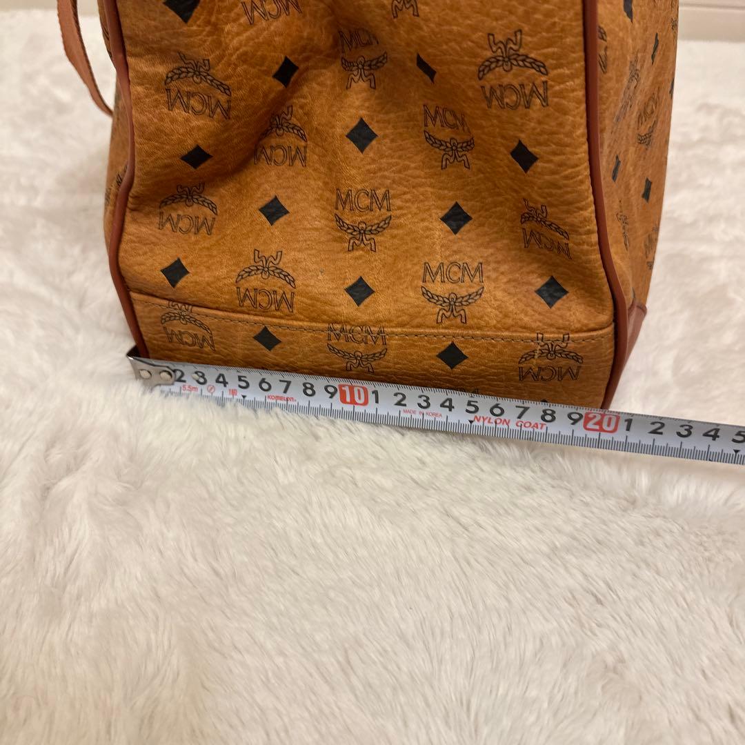 MCM ボストンバッグ 大容量 ブラウン