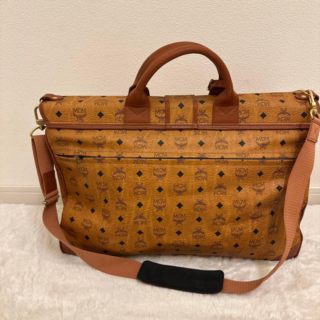 MCM ボストンバッグ 大容量 ブラウン