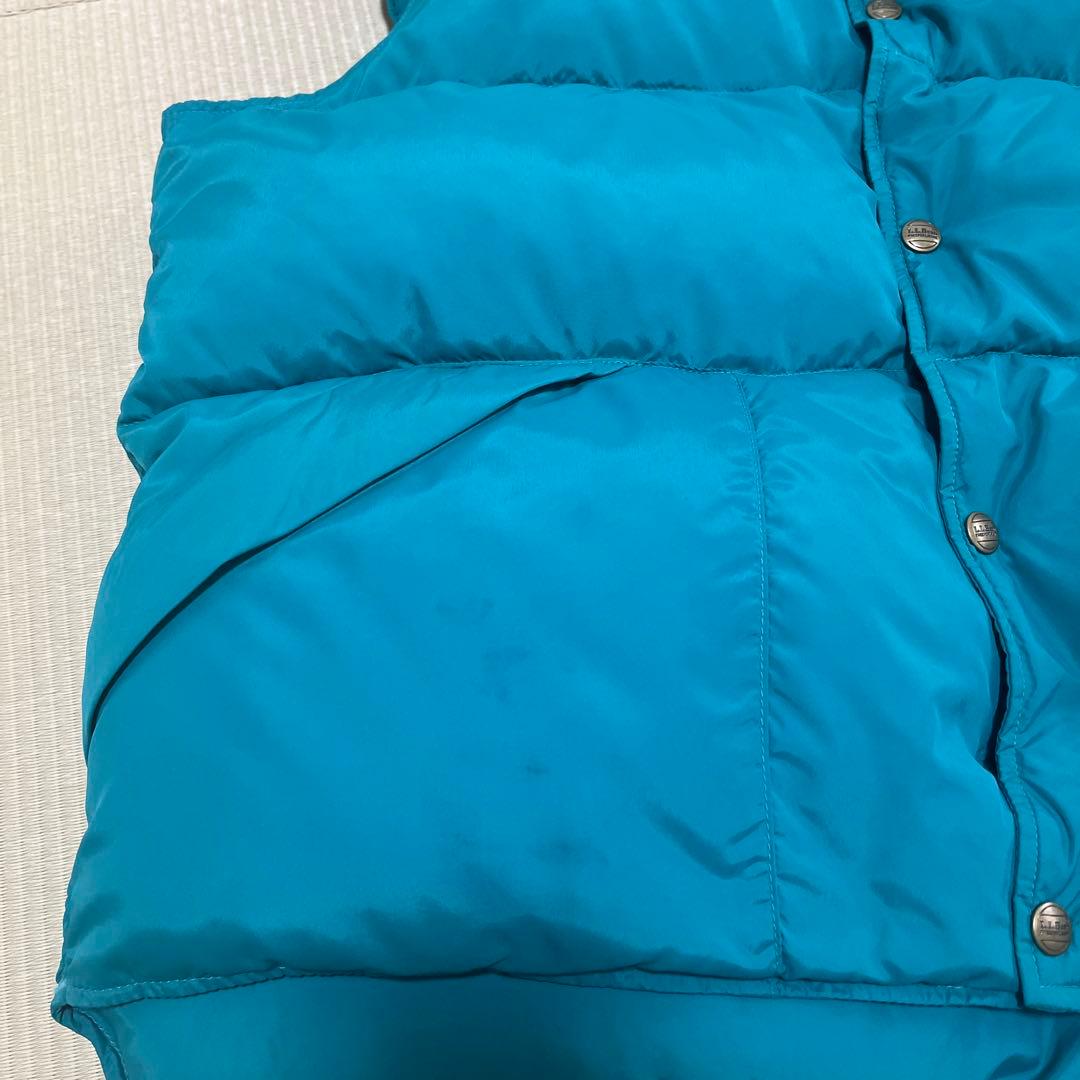 L*T様 80s　L.L.Bean　エメラルドグリーン　ダウンベスト　USA製