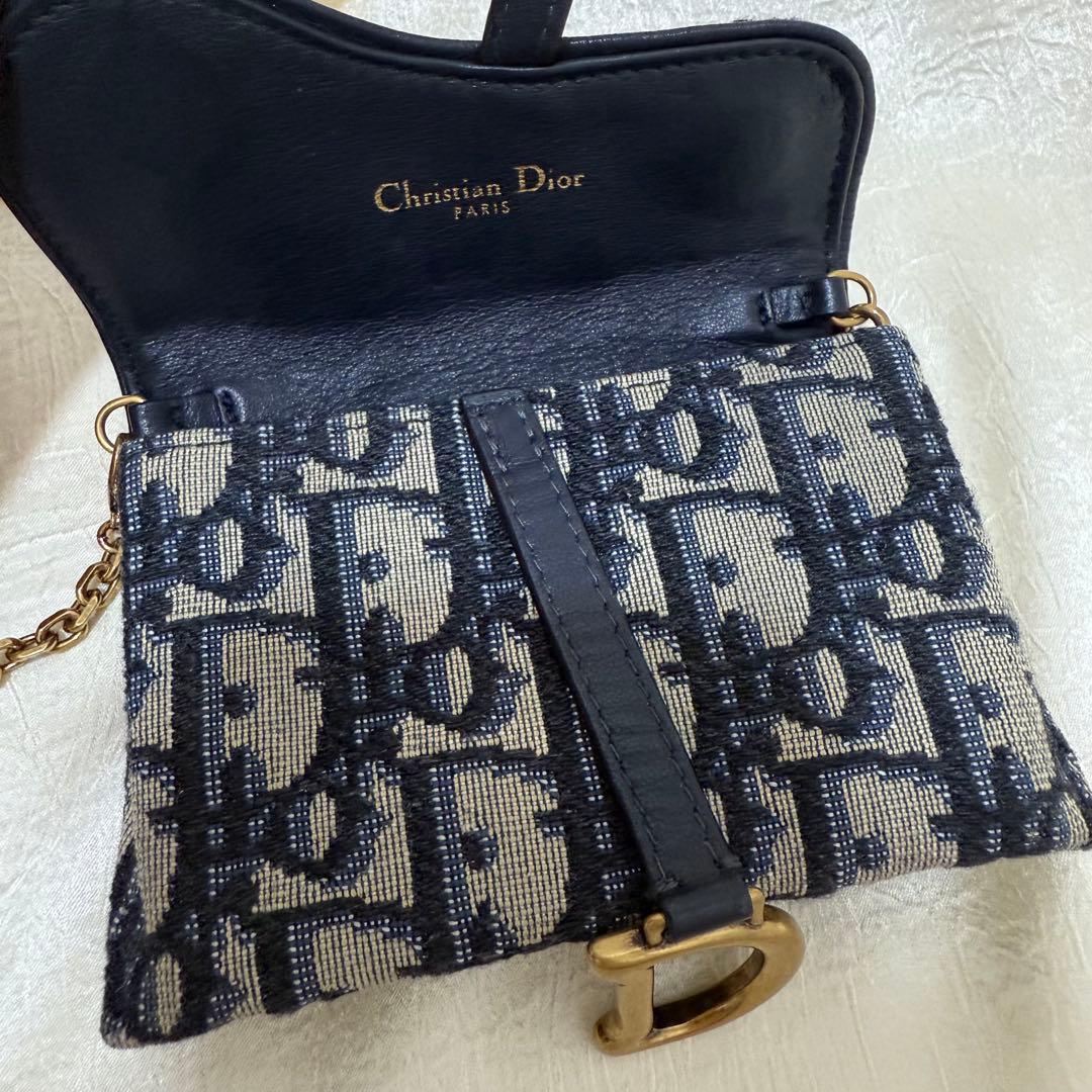 Dior ディオール サドルナノポーチ チェーンカードケース ショルダーバッグ