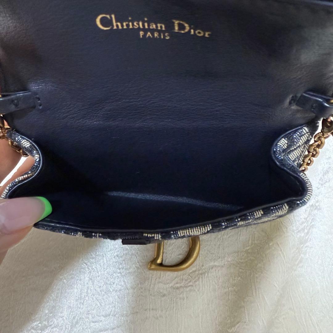 Dior ディオール サドルナノポーチ チェーンカードケース ショルダーバッグ