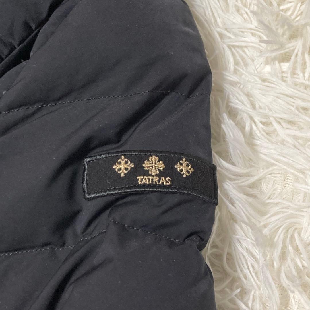 TATRAS 女優襟　VALLE ダウンコート　ショールカラー黒　02 M